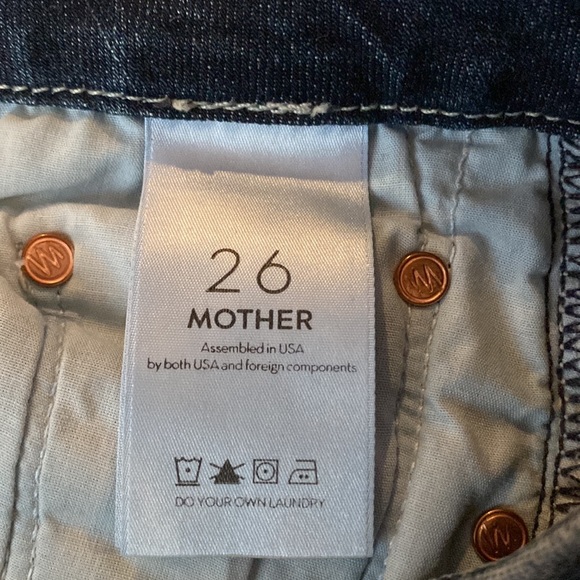 MOTHER HIGH WAISTED LOOKER ANKLE FRAY - Picture 4 of 7